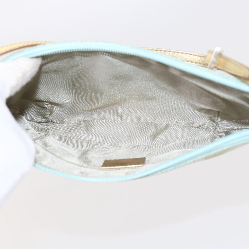 GUCCI GG Canvas Accessory Pouch Turquoise Blue 005 0813 fm2785