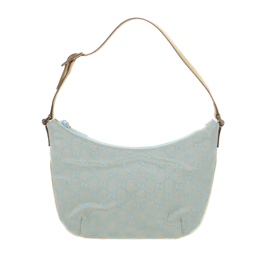 GUCCI GG Canvas Accessory Pouch Turquoise Blue 005 0813 fm2785
