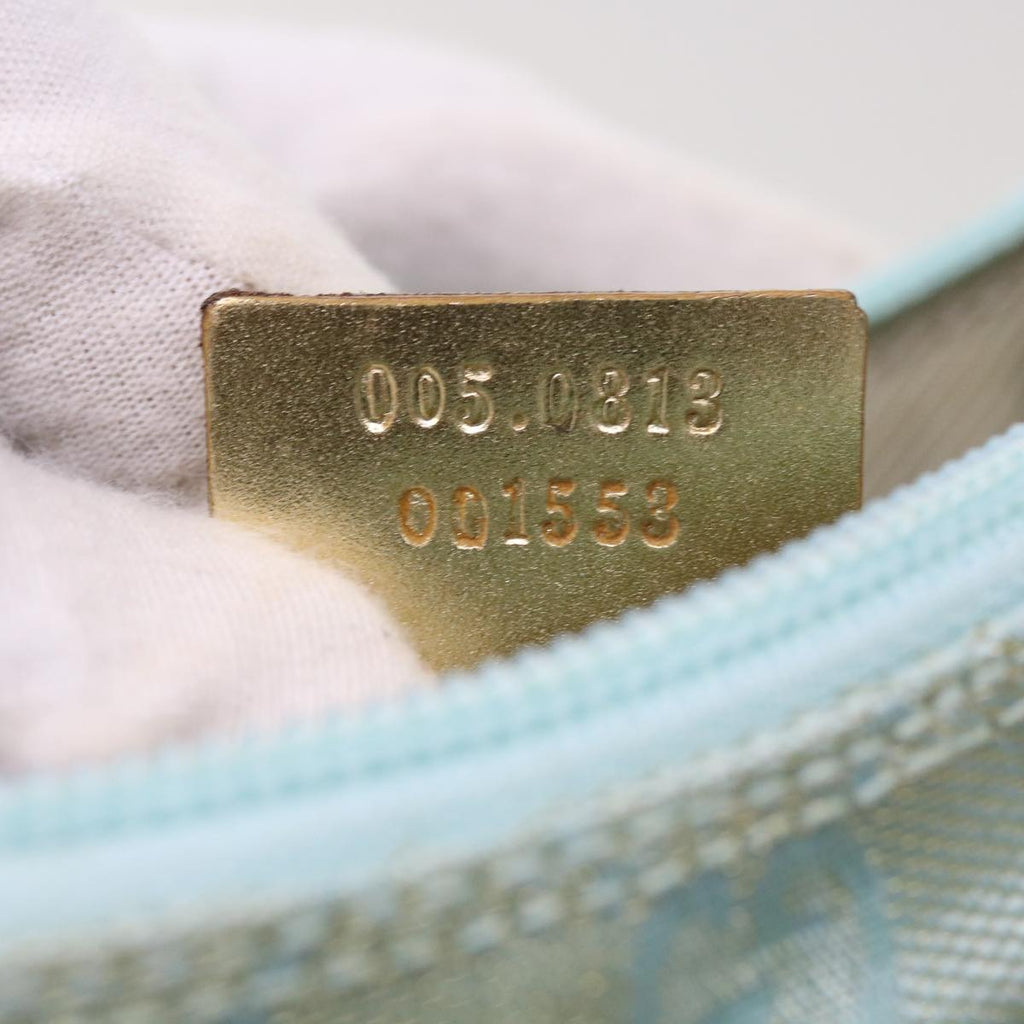 GUCCI GG Canvas Accessory Pouch Turquoise Blue 005 0813 fm2785