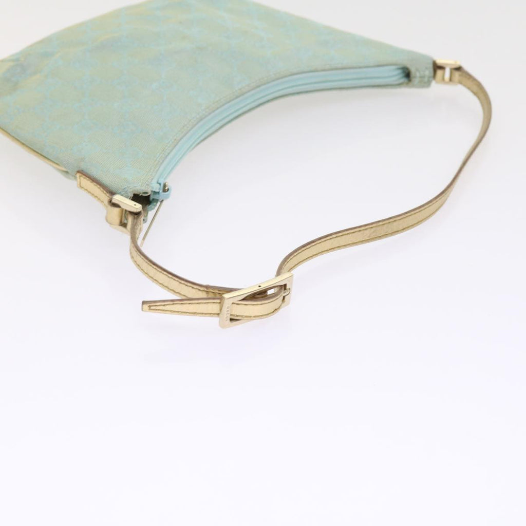 GUCCI GG Canvas Accessory Pouch Turquoise Blue 005 0813 fm2785