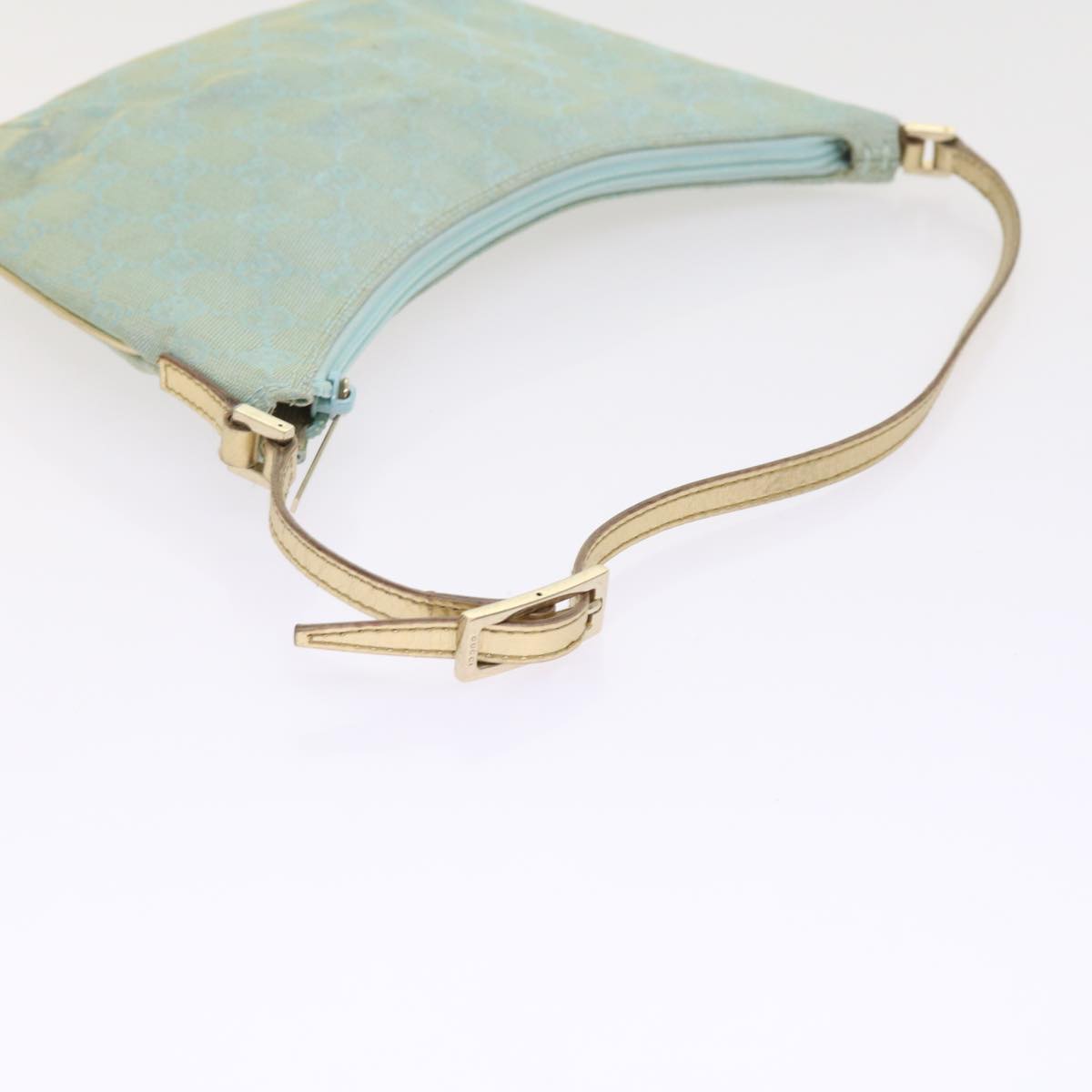 GUCCI GG Canvas Accessory Pouch Turquoise Blue 005 0813 fm2785