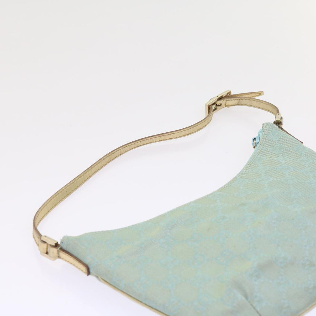 GUCCI GG Canvas Accessory Pouch Turquoise Blue 005 0813 fm2785