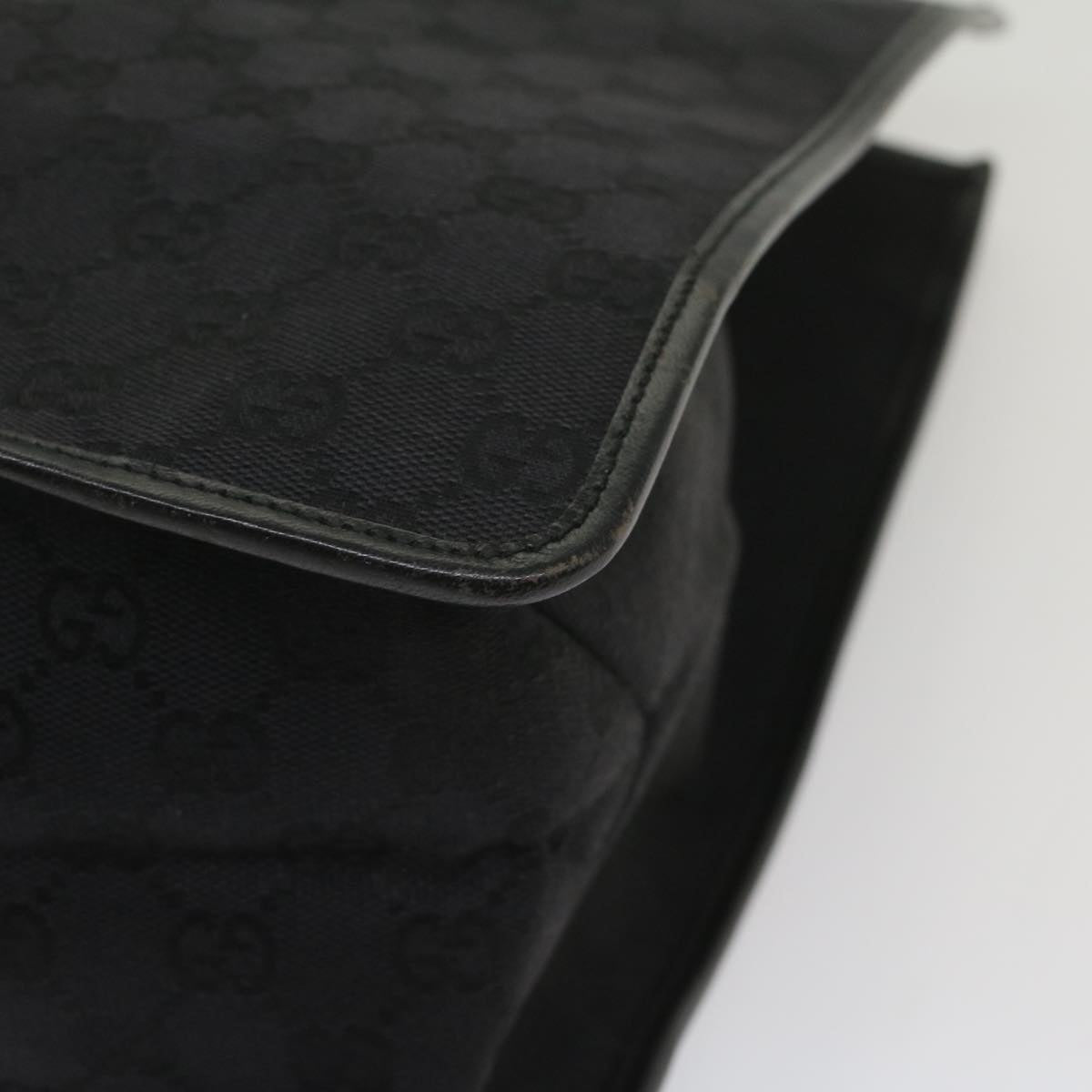 GUCCI GG Canvas Tote Bag Black 019 0346 fm2786