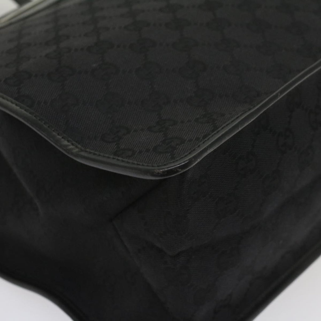 GUCCI GG Canvas Tote Bag Black 019 0346 fm2786