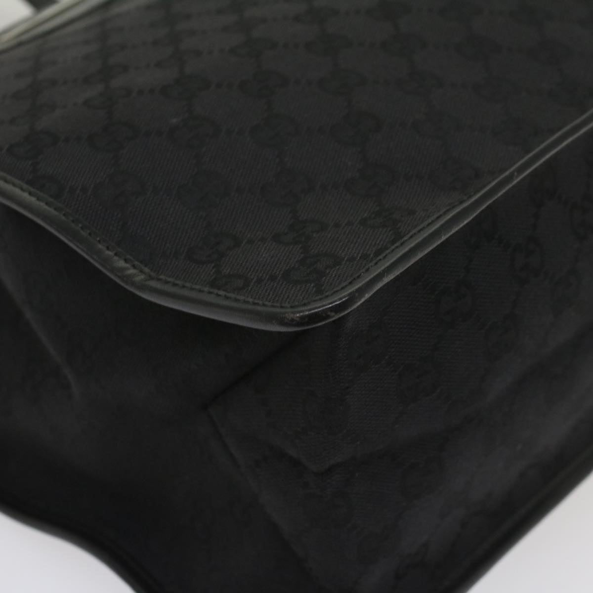 GUCCI GG Canvas Tote Bag Black 019 0346 fm2786