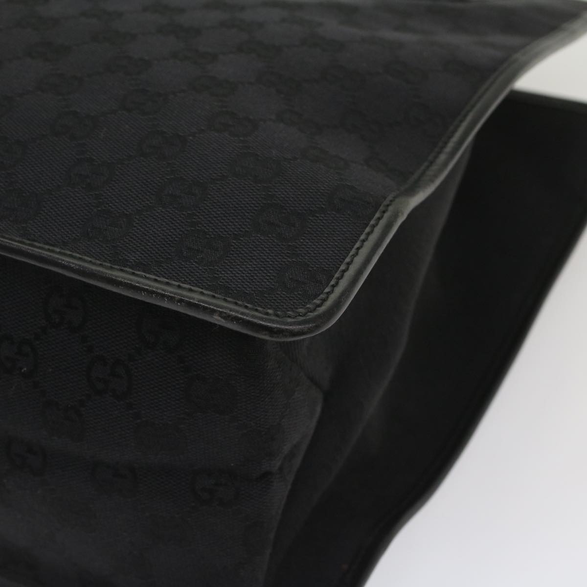 GUCCI GG Canvas Tote Bag Black 019 0346 fm2786