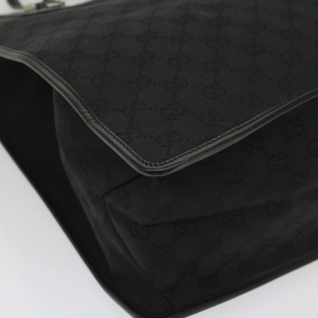 GUCCI GG Canvas Tote Bag Black 019 0346 fm2786
