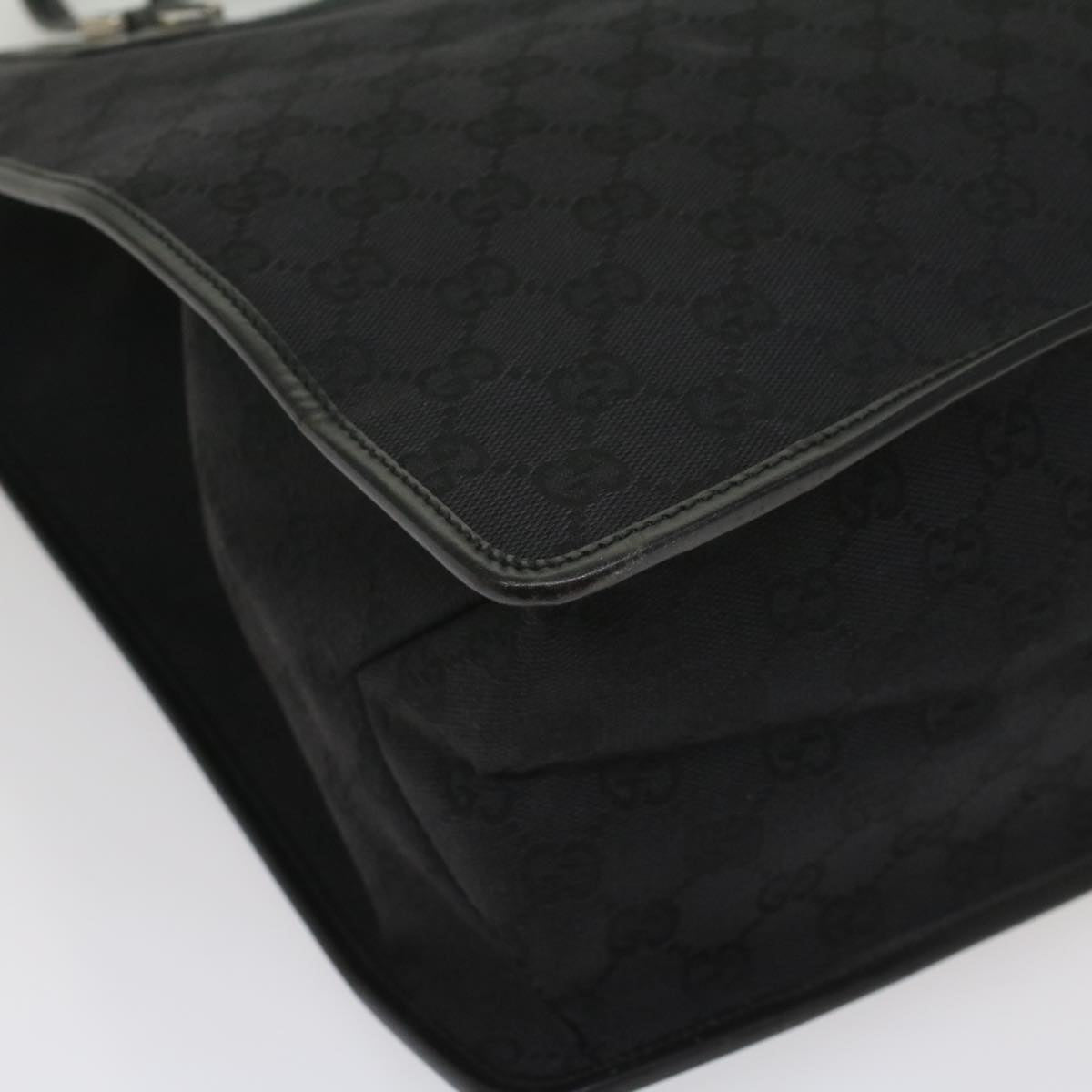 GUCCI GG Canvas Tote Bag Black 019 0346 fm2786