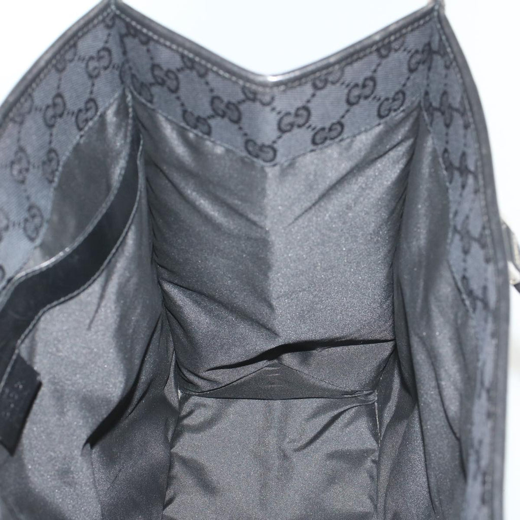 GUCCI GG Canvas Tote Bag Black 019 0346 fm2786