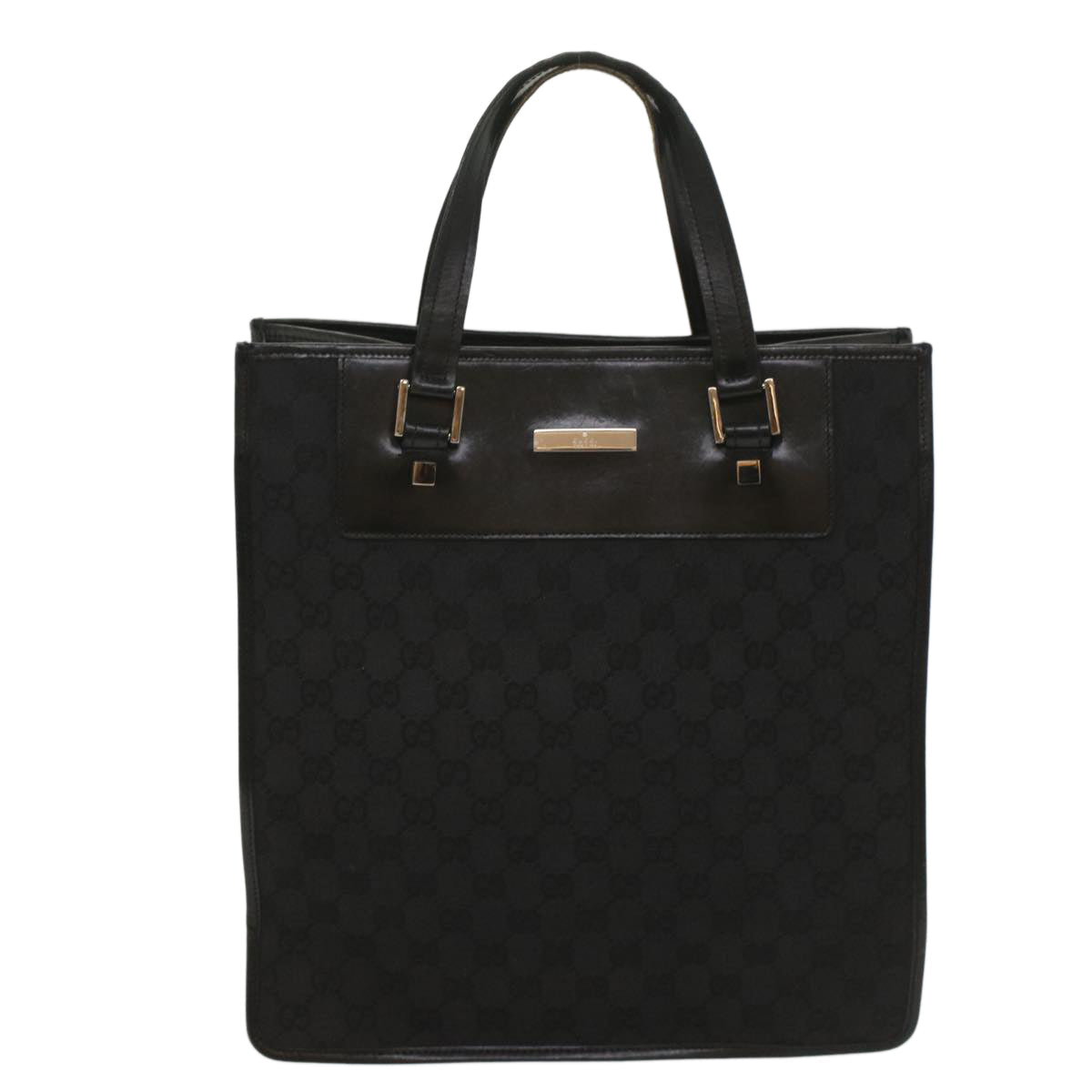 GUCCI GG Canvas Tote Bag Black 019 0346 fm2786