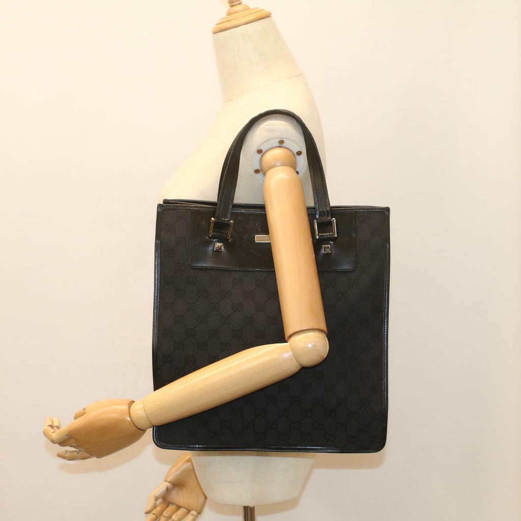 GUCCI GG Canvas Tote Bag Black 019 0346 fm2786