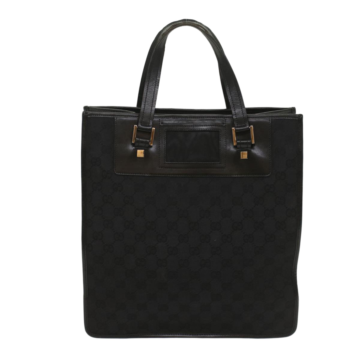 GUCCI GG Canvas Tote Bag Black 019 0346 fm2786