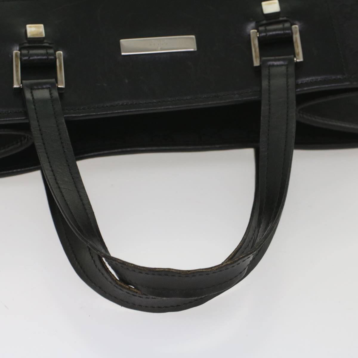 GUCCI GG Canvas Tote Bag Black 019 0346 fm2786
