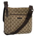 GUCCI GG Canvas Shoulder Bag Beige 122793 fm2787