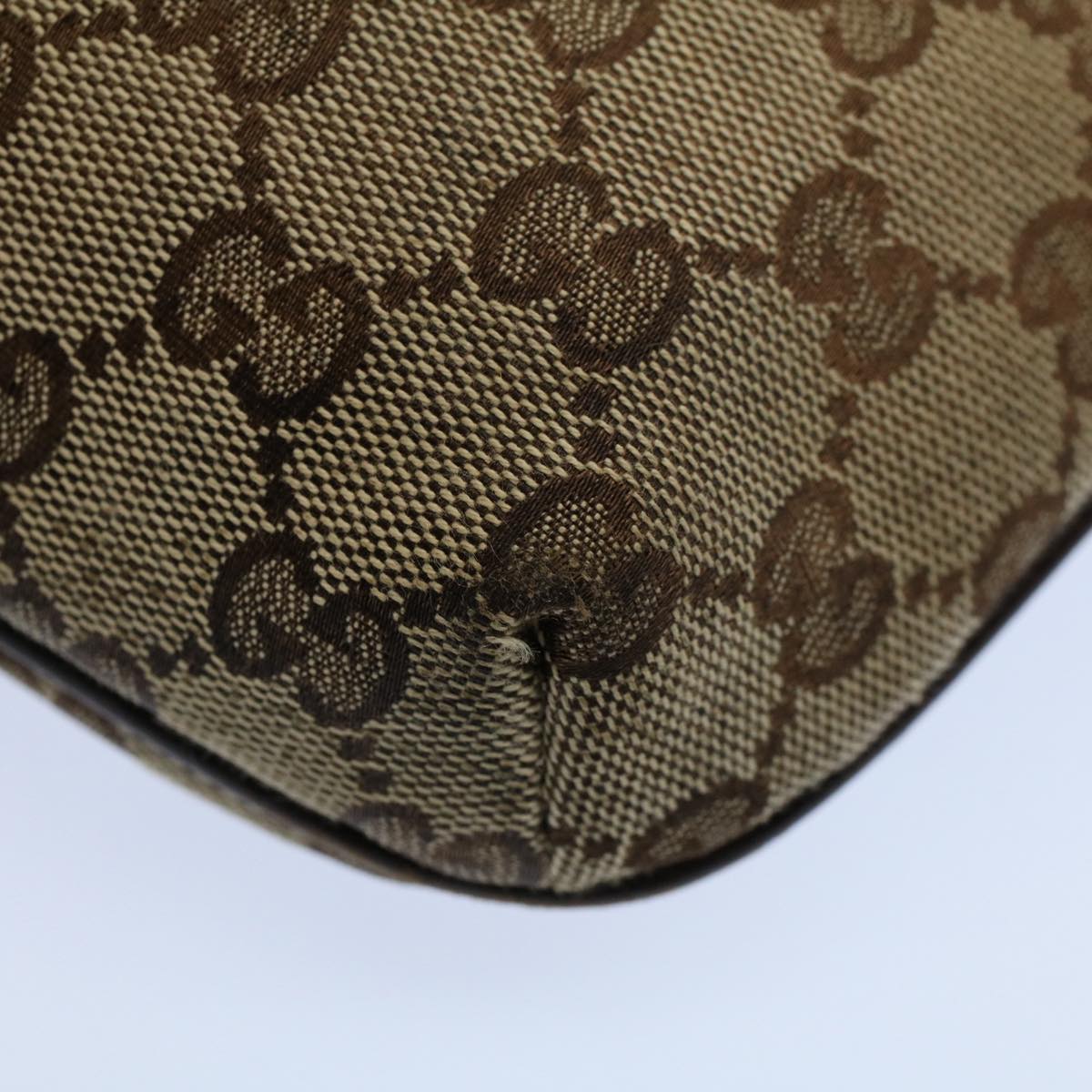 GUCCI GG Canvas Shoulder Bag Beige 122793 fm2787