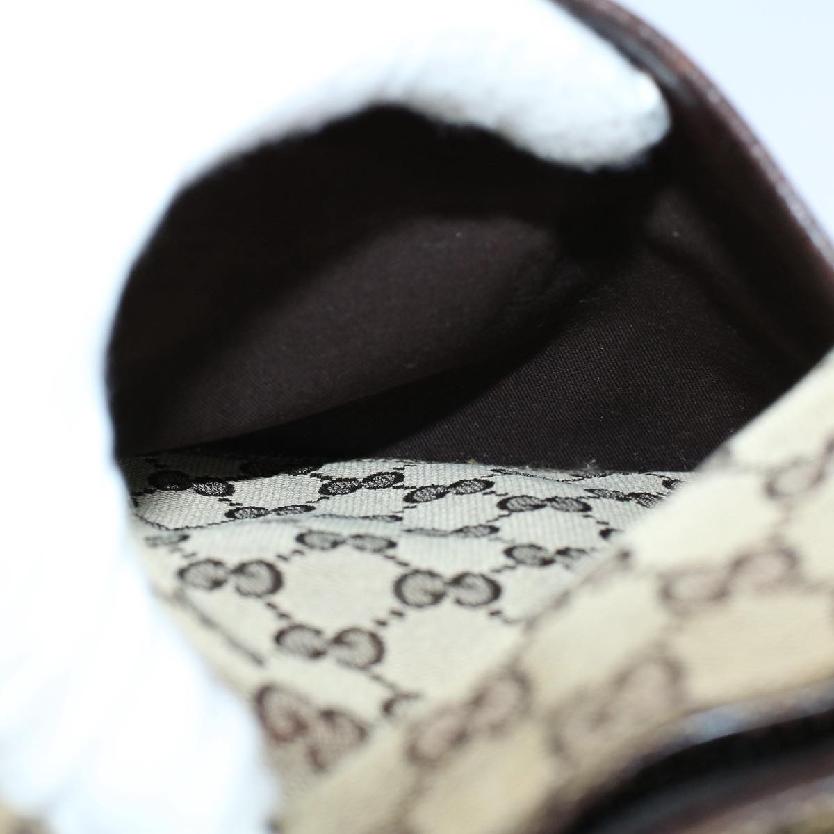 GUCCI GG Canvas Shoulder Bag Beige 122793 fm2787