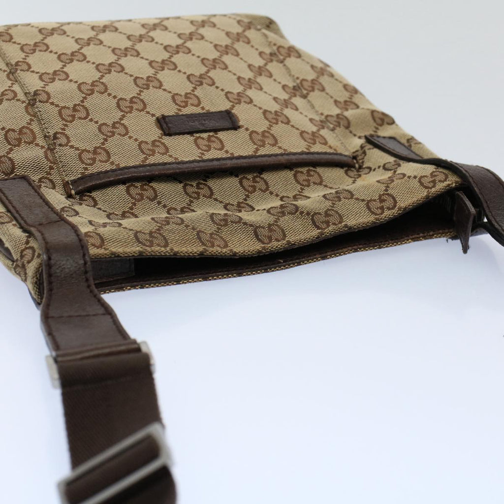 GUCCI GG Canvas Shoulder Bag Beige 122793 fm2787