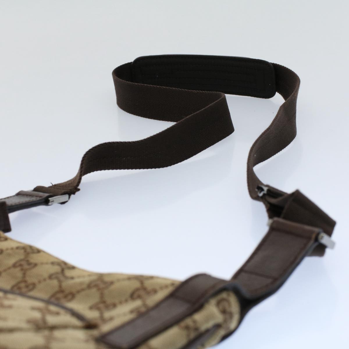GUCCI GG Canvas Shoulder Bag Beige 122793 fm2787