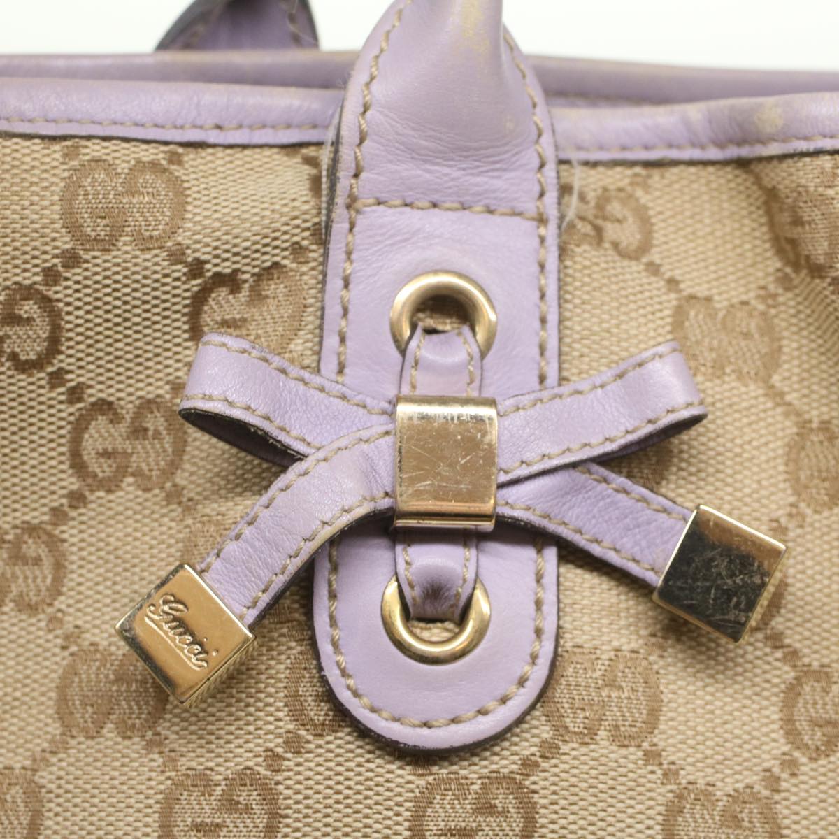 GUCCI GG Canvas Tote Bag Beige 163805 fm2788