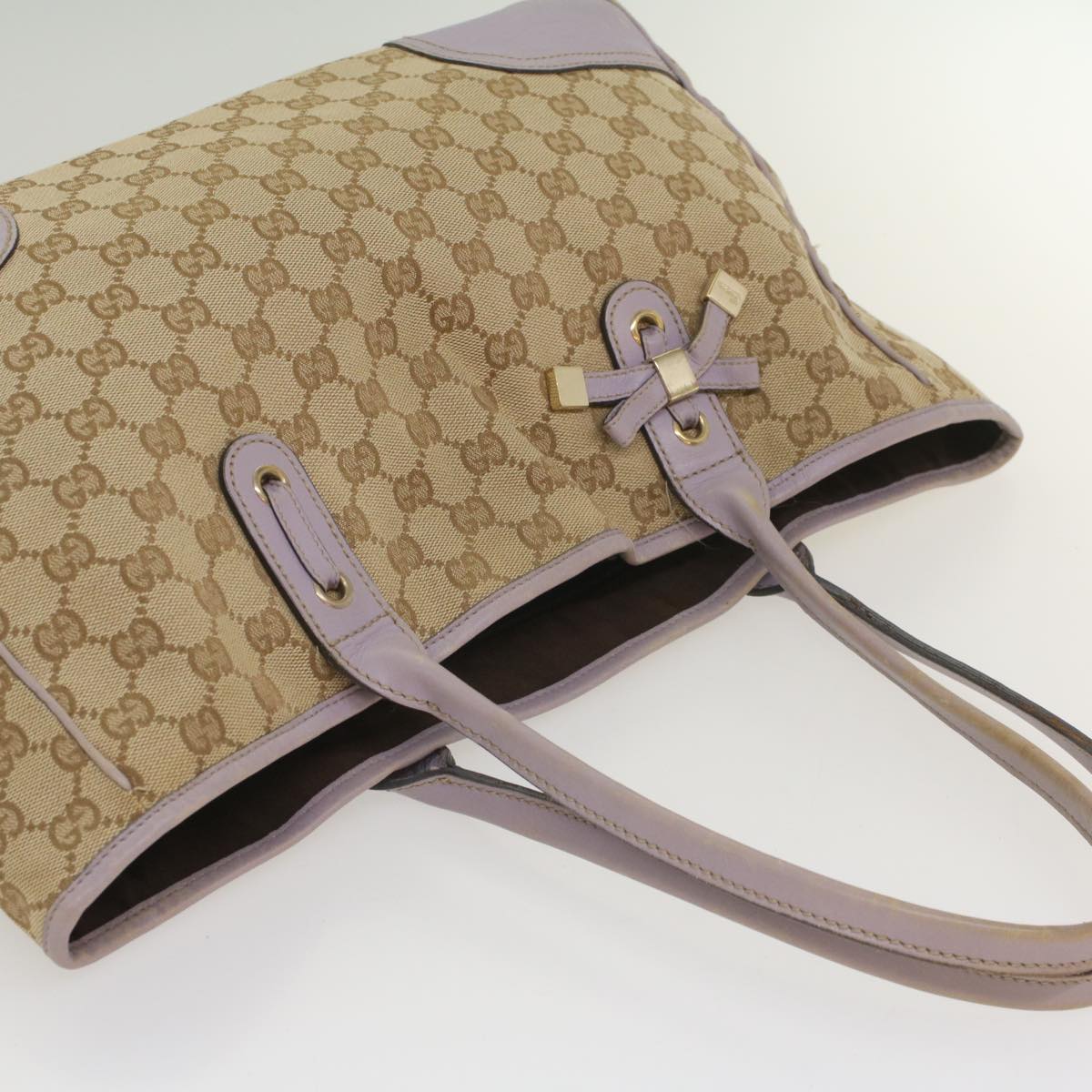 GUCCI GG Canvas Tote Bag Beige 163805 fm2788