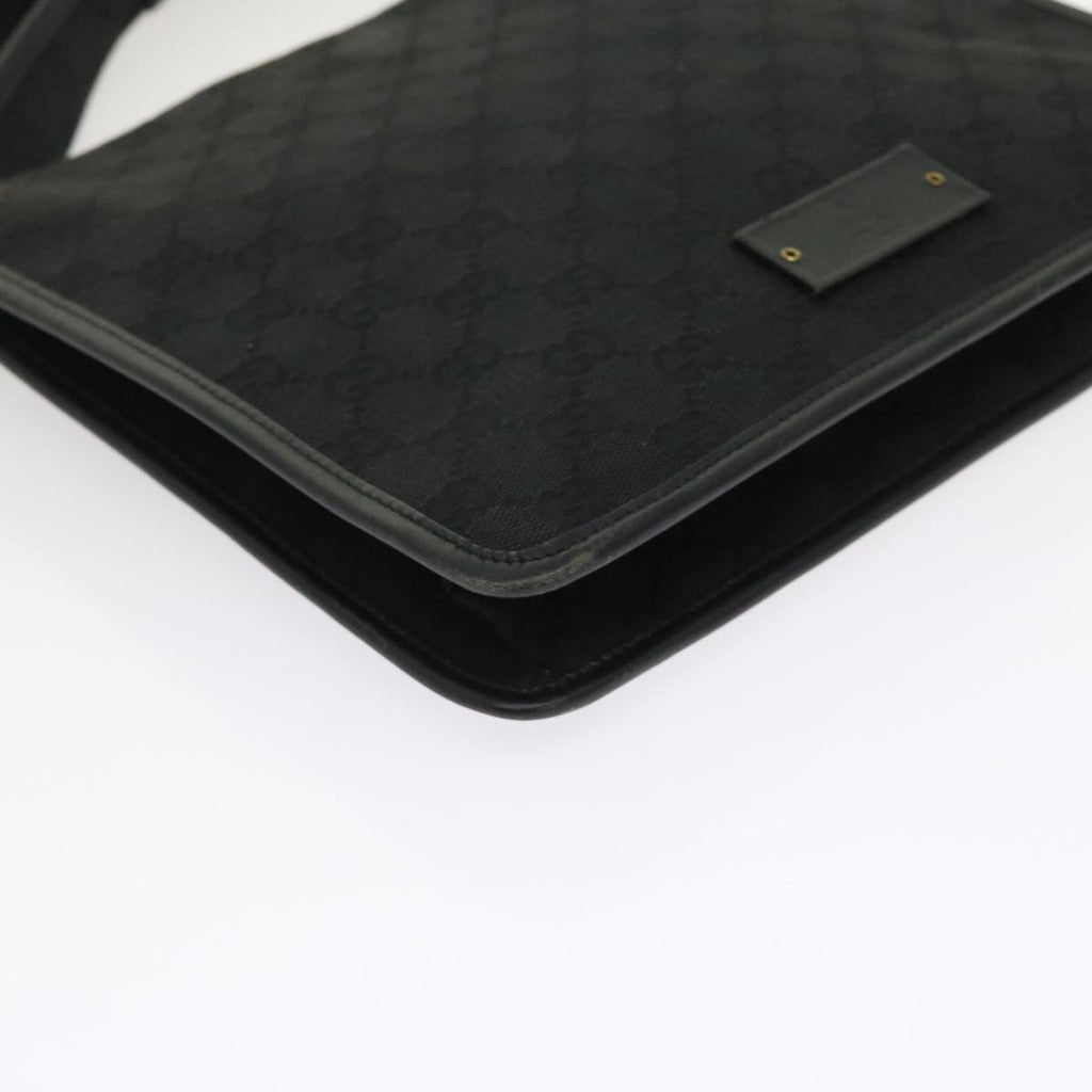 GUCCI GG Canvas Shoulder Bag Black 91762 fm2789