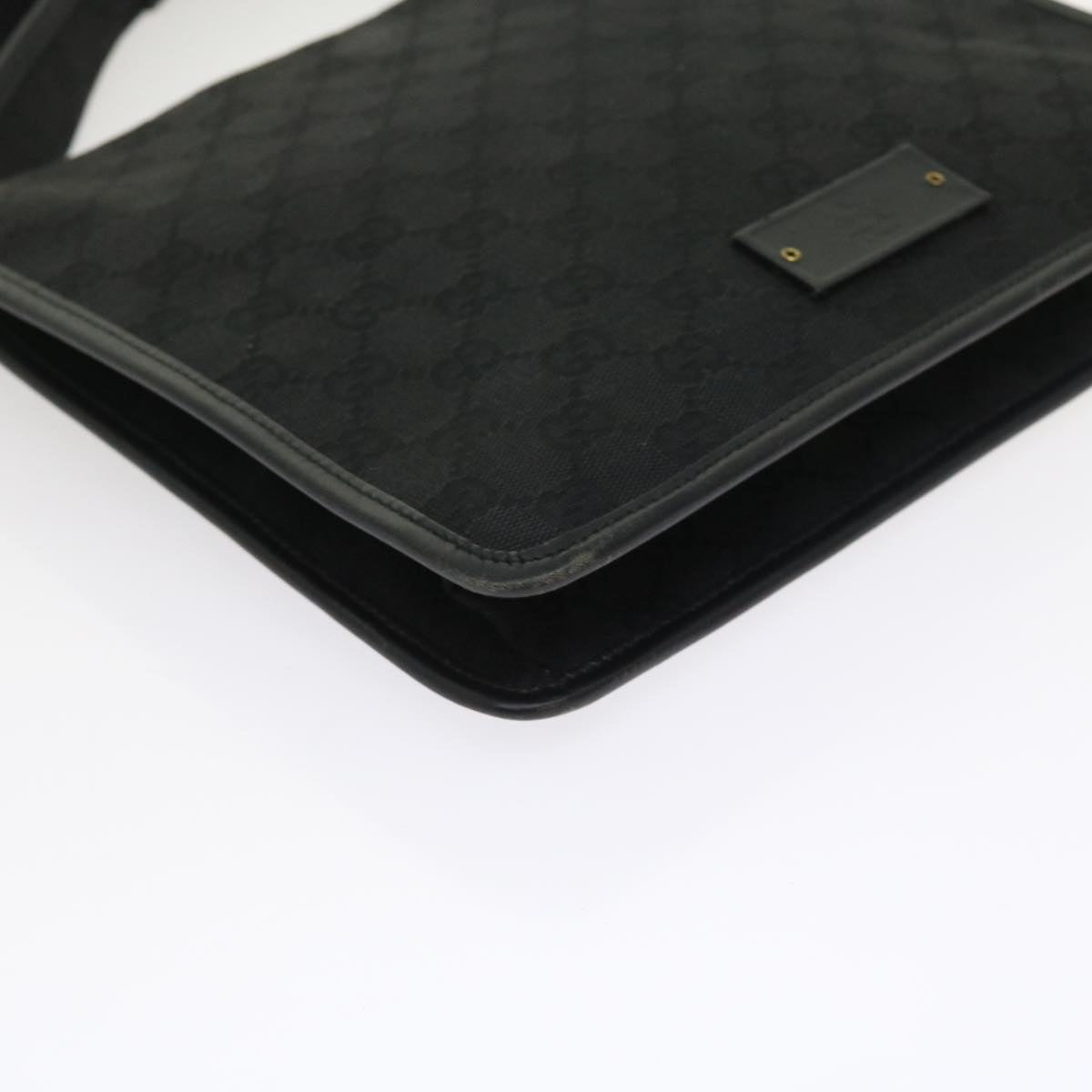 GUCCI GG Canvas Shoulder Bag Black 91762 fm2789