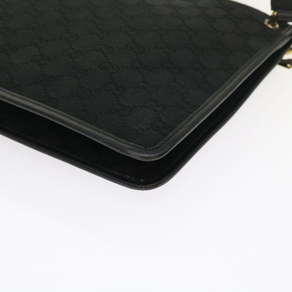GUCCI GG Canvas Shoulder Bag Black 91762 fm2789