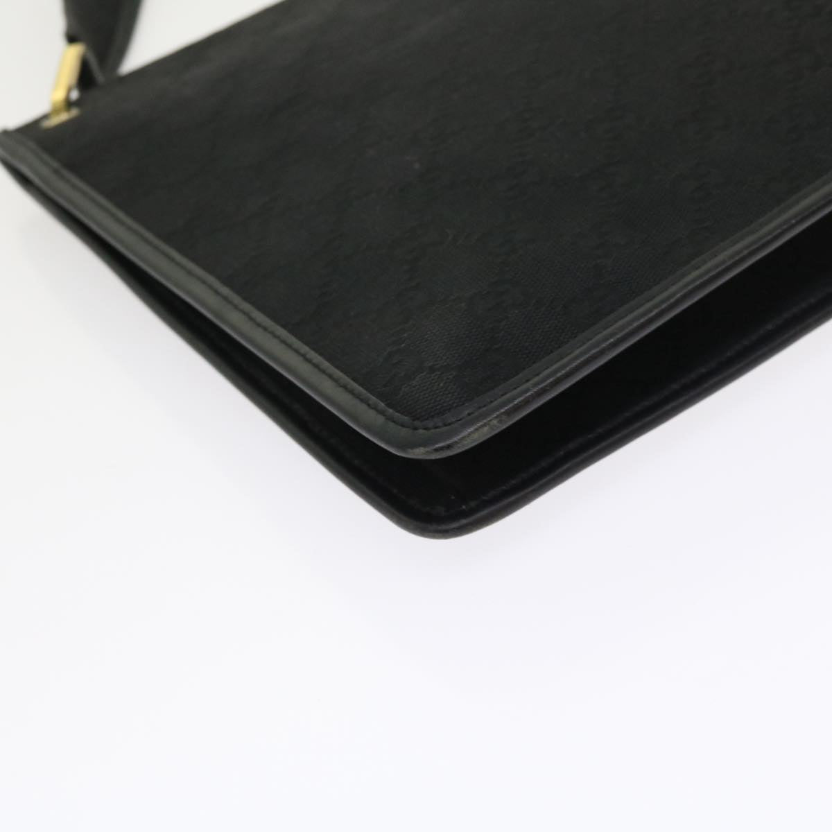 GUCCI GG Canvas Shoulder Bag Black 91762 fm2789
