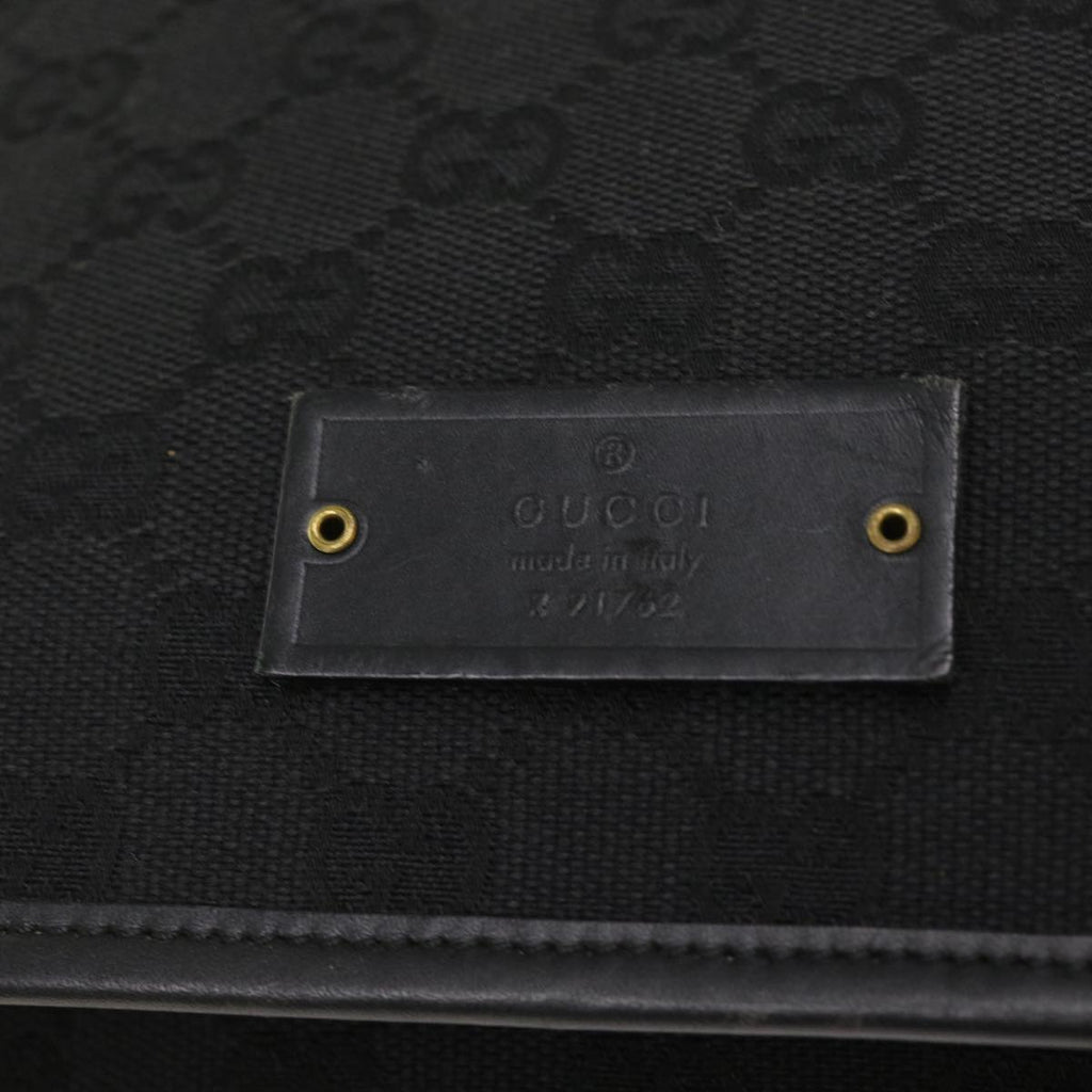 GUCCI GG Canvas Shoulder Bag Black 91762 fm2789