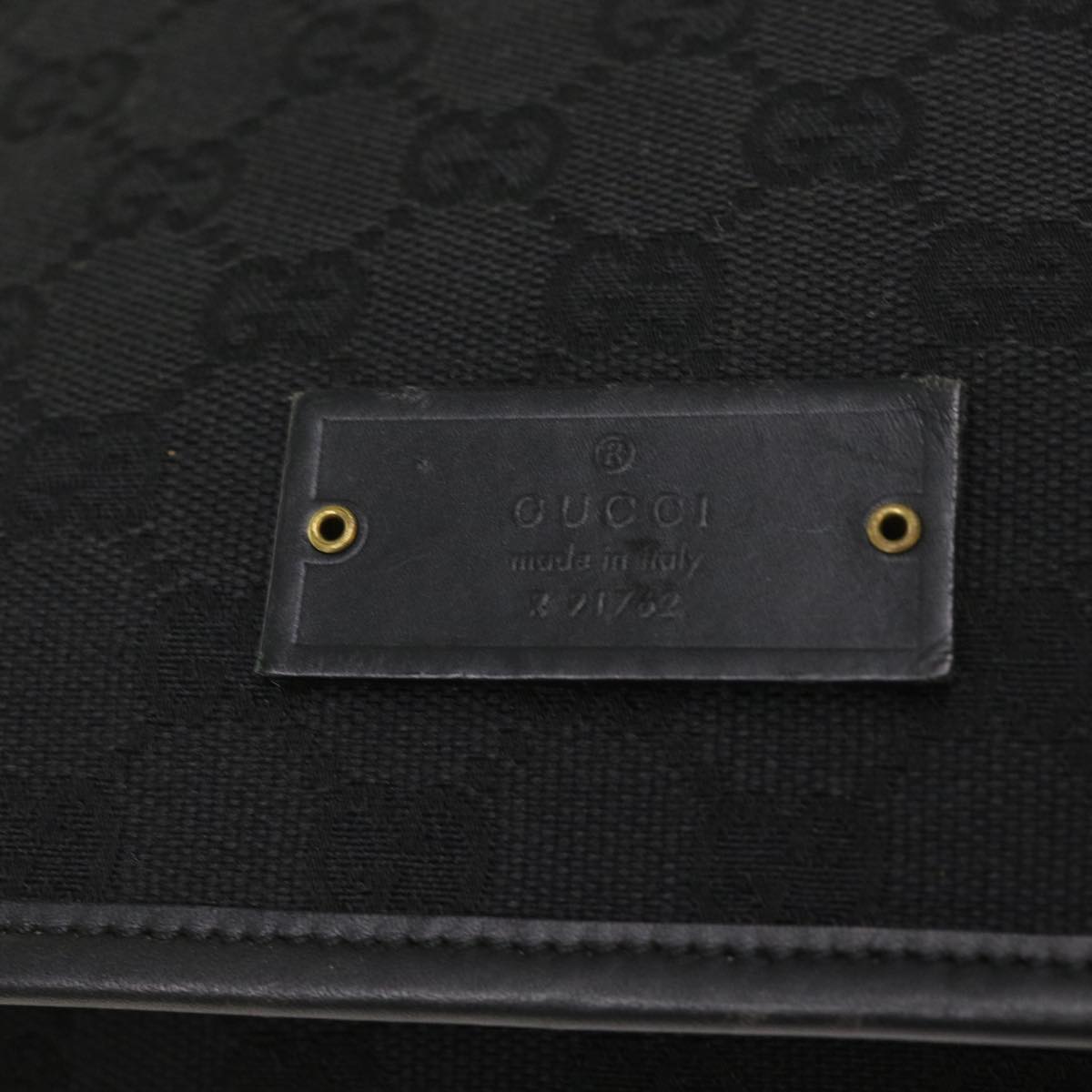 GUCCI GG Canvas Shoulder Bag Black 91762 fm2789