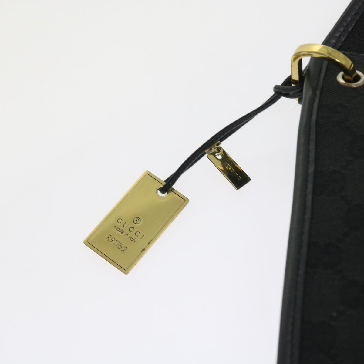 GUCCI GG Canvas Shoulder Bag Black 91762 fm2789