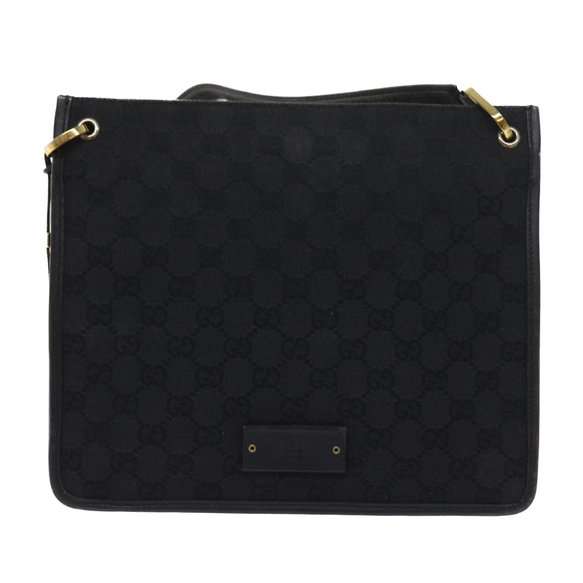 GUCCI GG Canvas Shoulder Bag Black 91762 fm2789