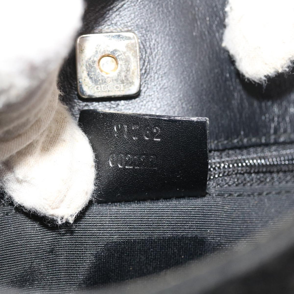 GUCCI GG Canvas Shoulder Bag Black 91762 fm2789