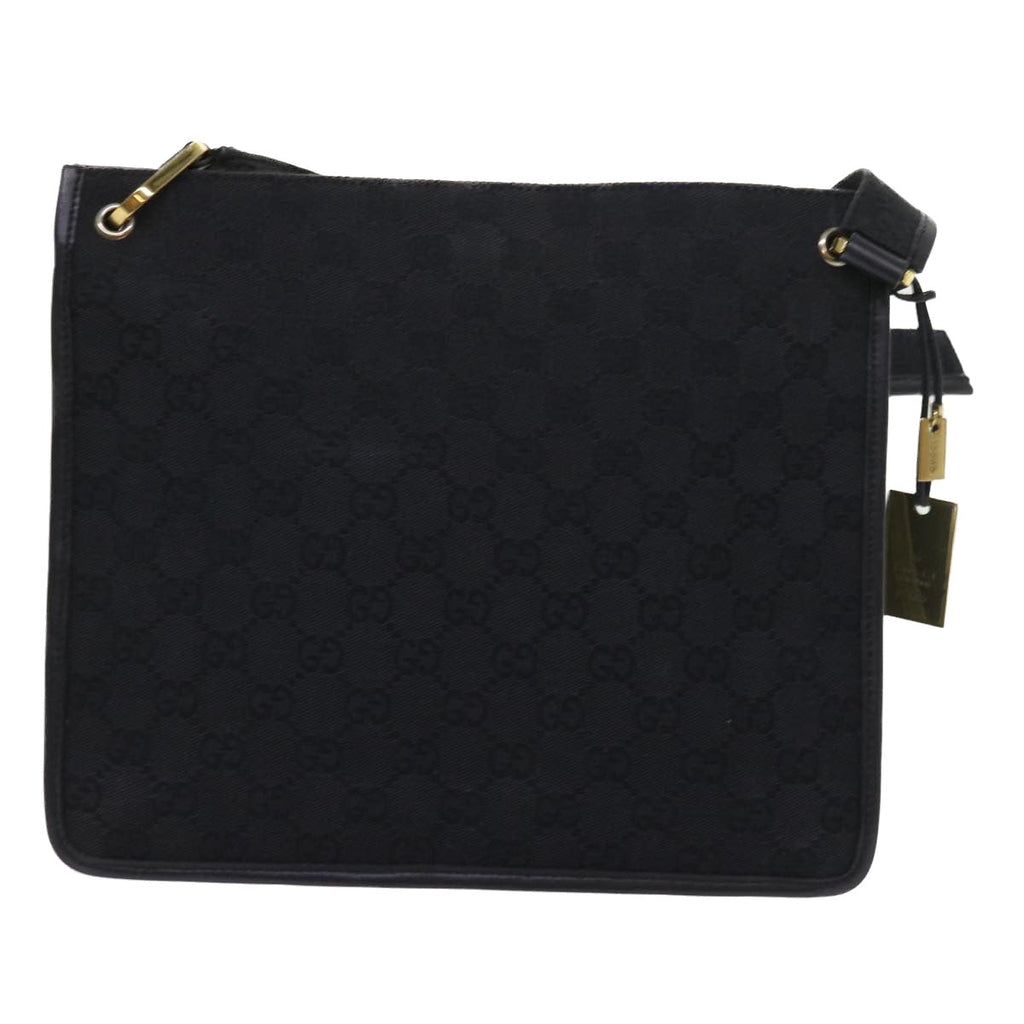 GUCCI GG Canvas Shoulder Bag Black 91762 fm2789
