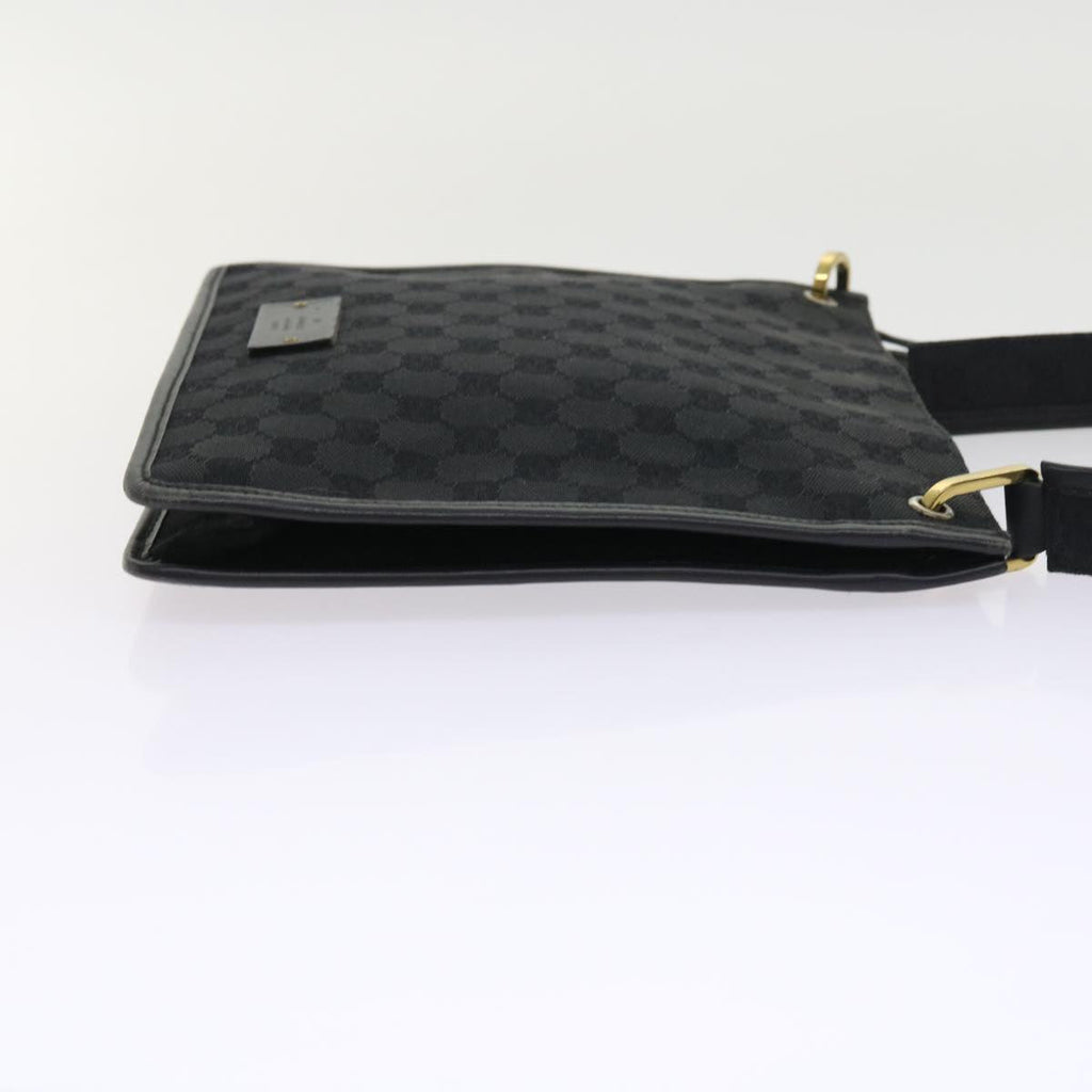 GUCCI GG Canvas Shoulder Bag Black 91762 fm2789