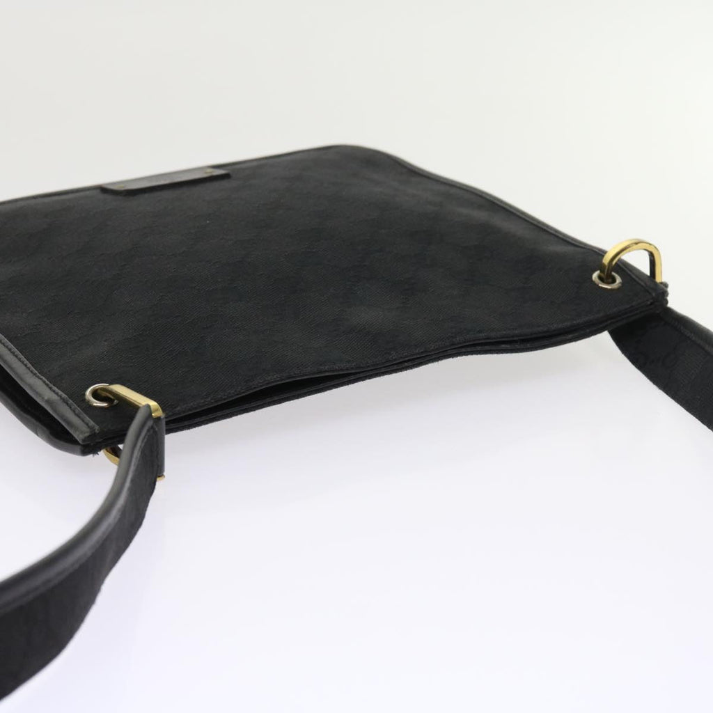 GUCCI GG Canvas Shoulder Bag Black 91762 fm2789