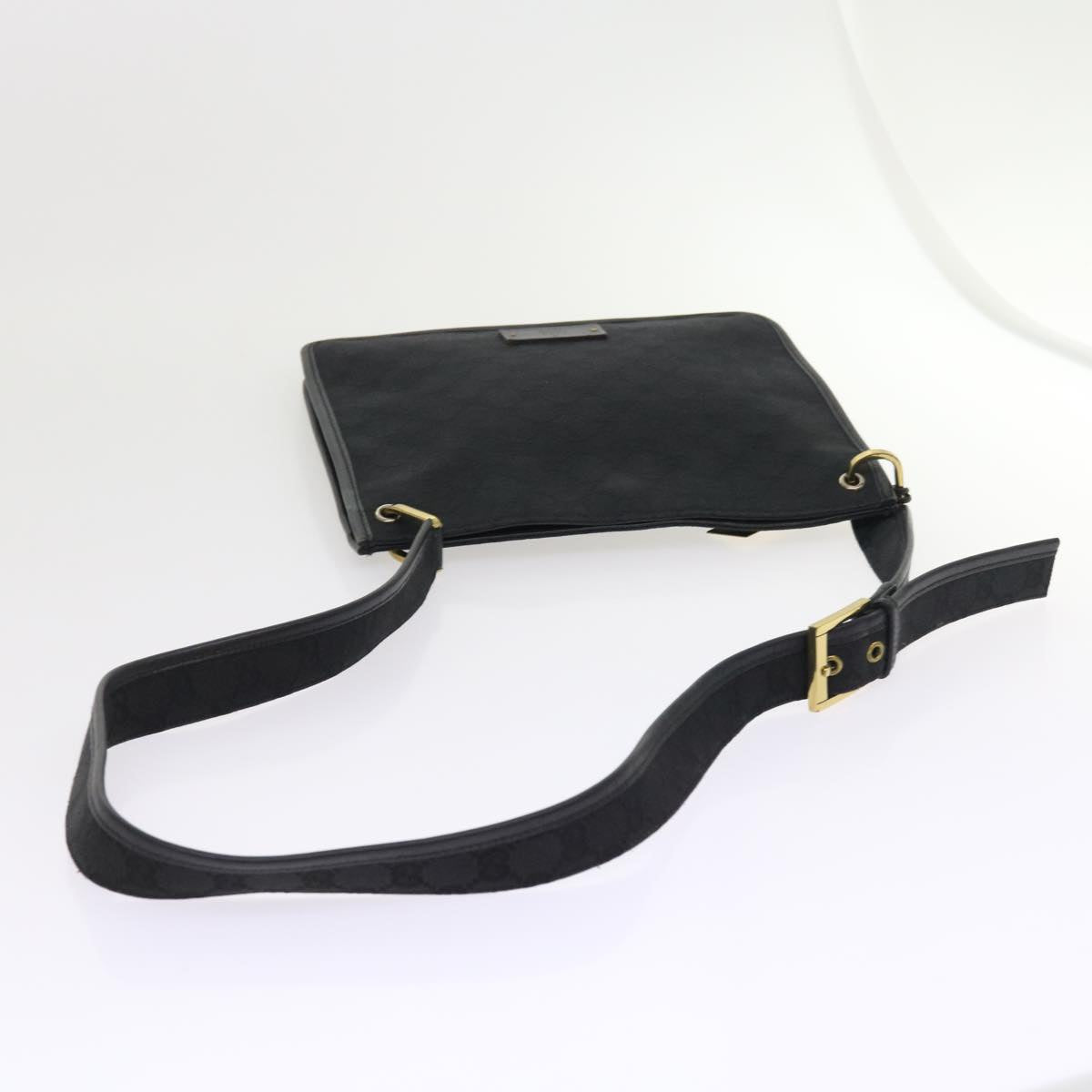 GUCCI GG Canvas Shoulder Bag Black 91762 fm2789