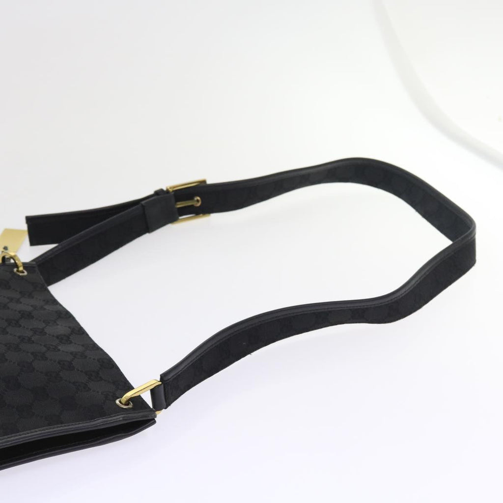 GUCCI GG Canvas Shoulder Bag Black 91762 fm2789