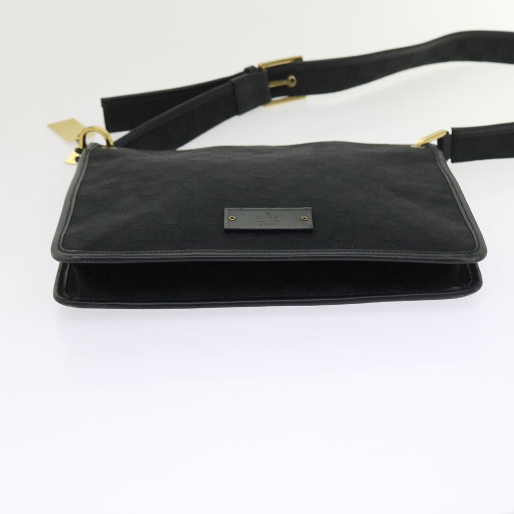 GUCCI GG Canvas Shoulder Bag Black 91762 fm2789