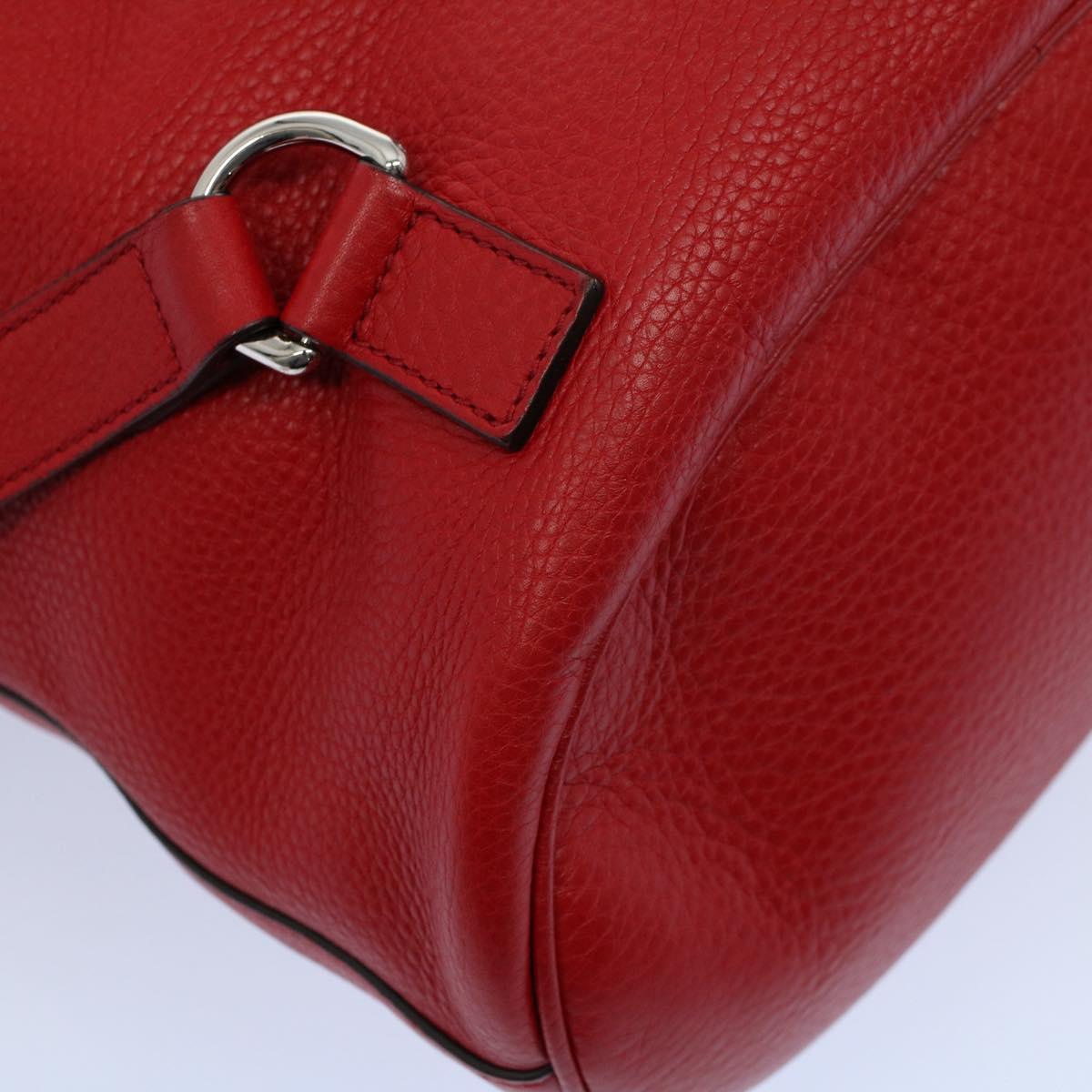 GUCCI Soho Backpack Leather Red 368588 fm2801