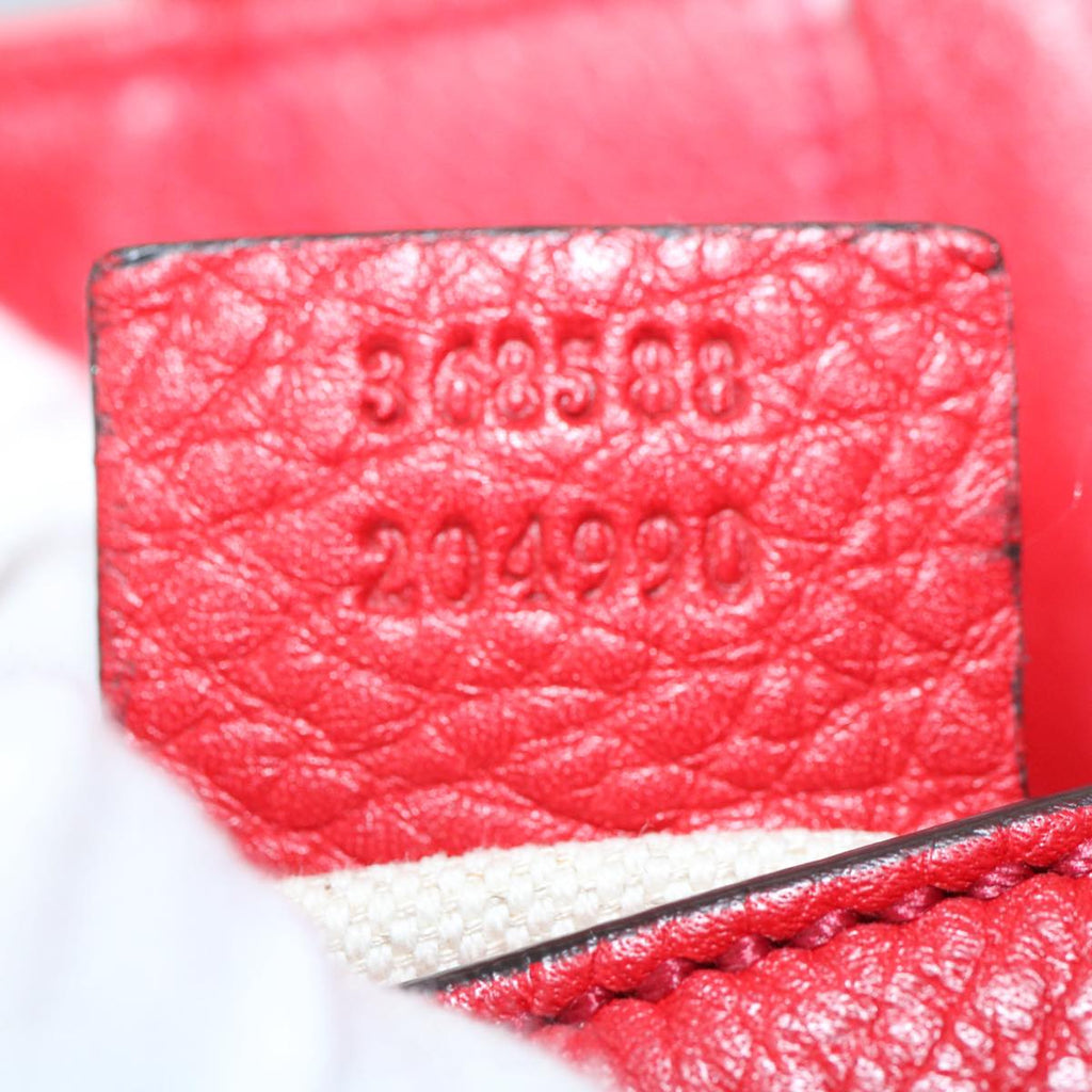 GUCCI Soho Backpack Leather Red 368588 fm2801