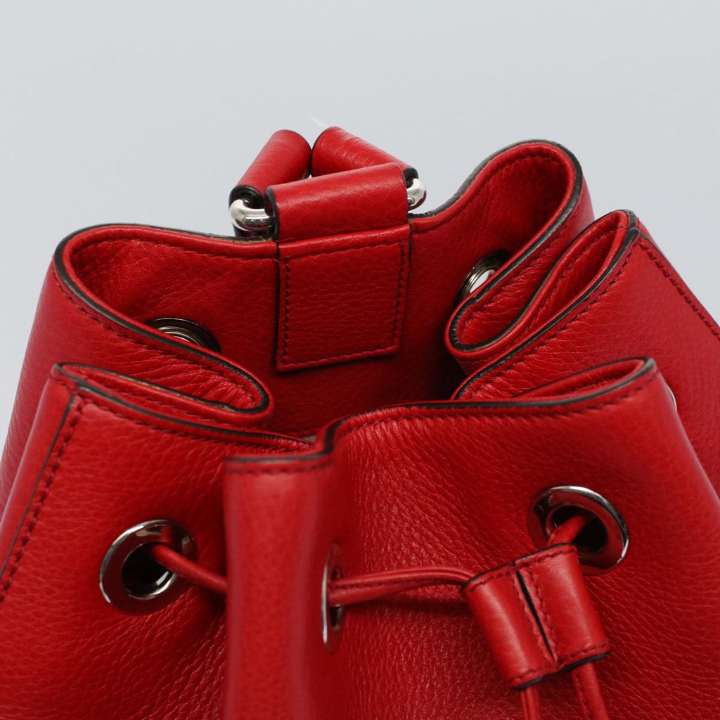 GUCCI Soho Backpack Leather Red 368588 fm2801