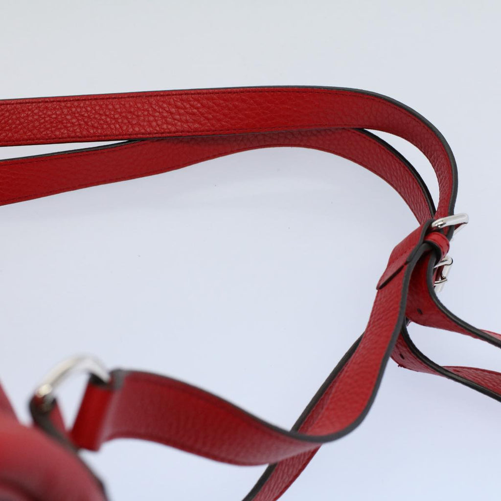 GUCCI Soho Backpack Leather Red 368588 fm2801