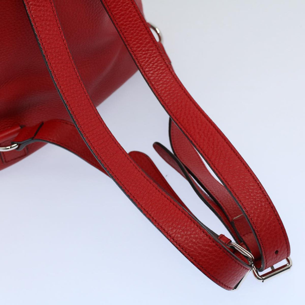 GUCCI Soho Backpack Leather Red 368588 fm2801