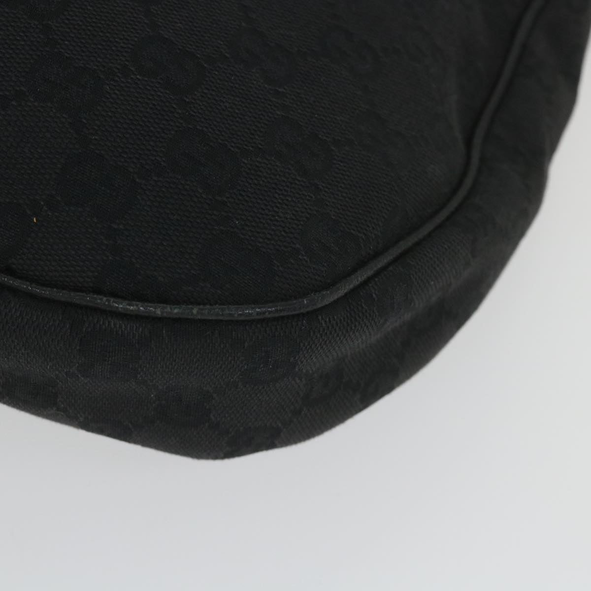 GUCCI GG Canvas Shoulder Bag Black 122790 fm2838