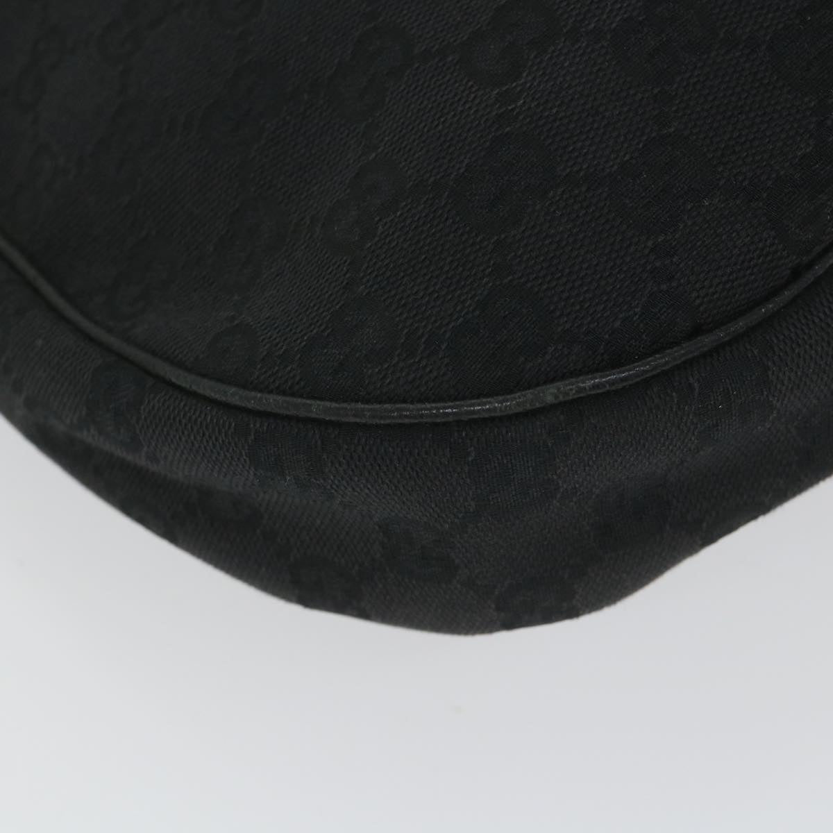 GUCCI GG Canvas Shoulder Bag Black 122790 fm2838