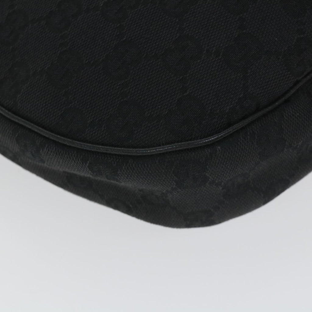 GUCCI GG Canvas Shoulder Bag Black 122790 fm2838