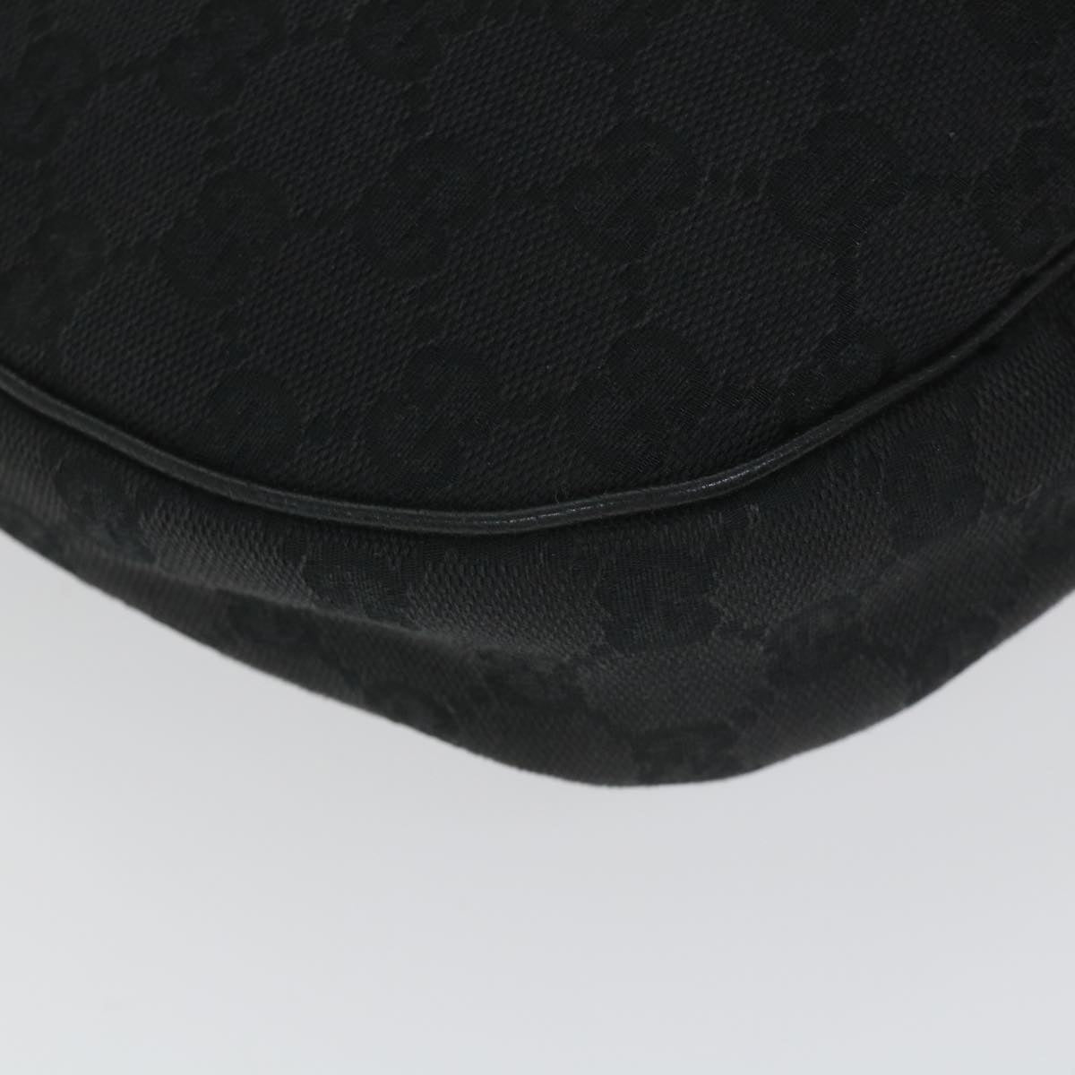 GUCCI GG Canvas Shoulder Bag Black 122790 fm2838