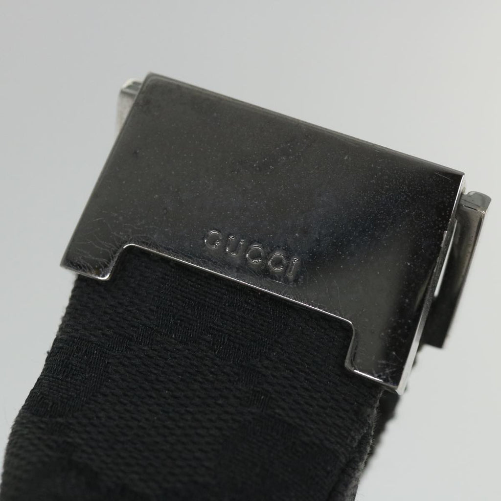 GUCCI GG Canvas Shoulder Bag Black 122790 fm2838
