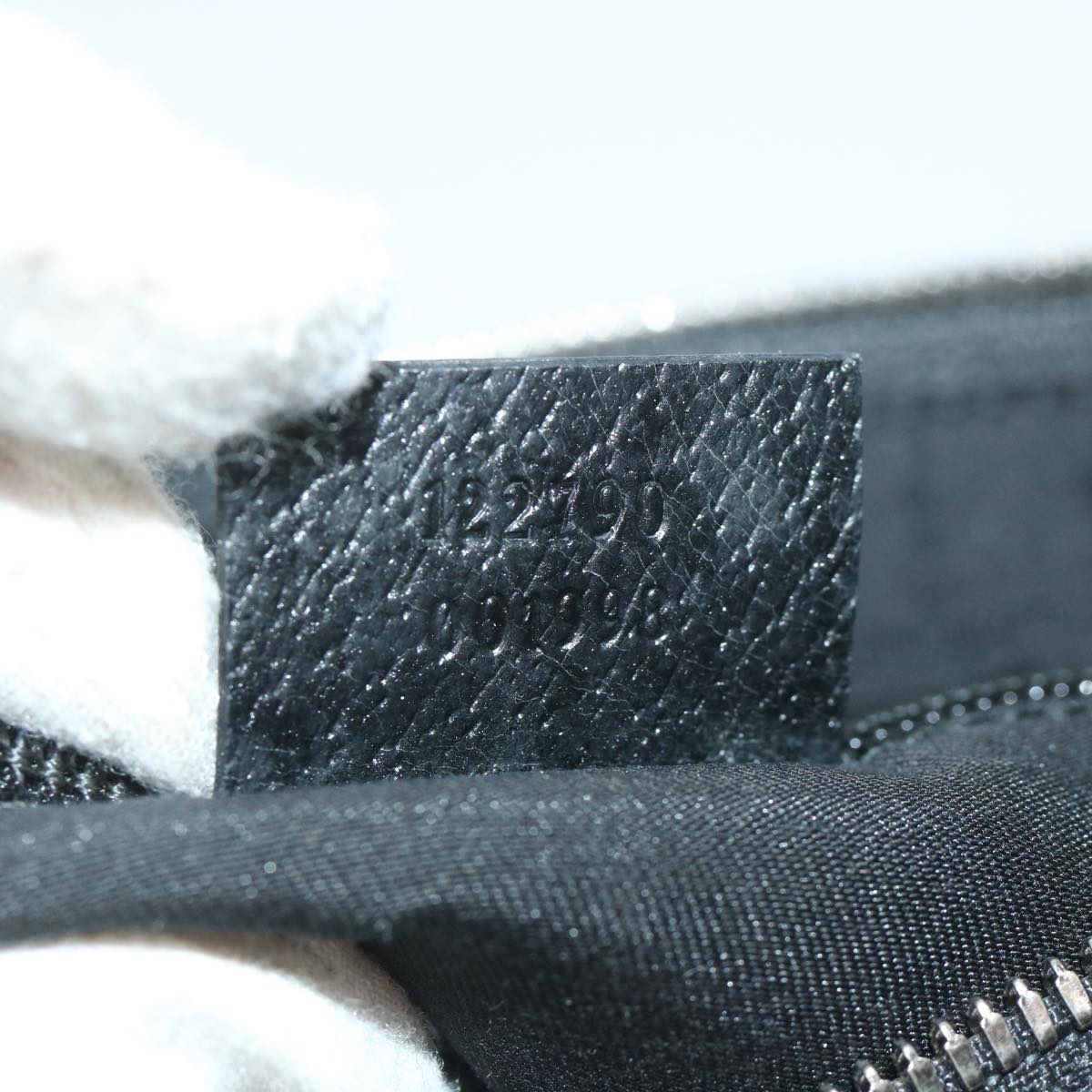 GUCCI GG Canvas Shoulder Bag Black 122790 fm2838